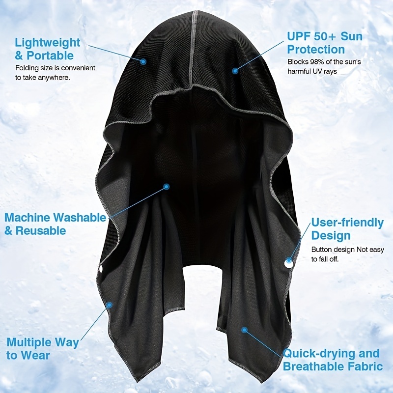 Outdoor Sport Hoodie - Koelhoodie Handdoek Strand Camping Gym Gebouw