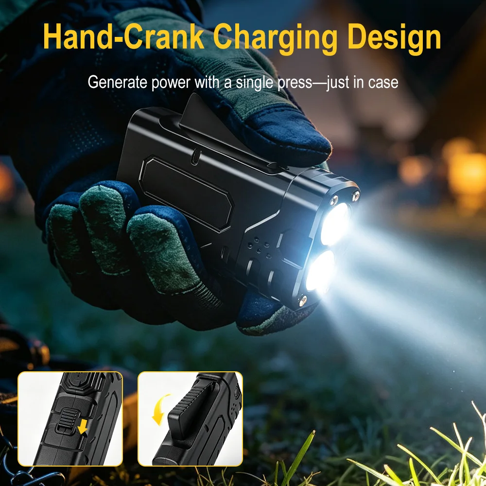 BORUIiT Handkruk EDC LED-zakla - Outdoor Sport Gear recensie en prijs